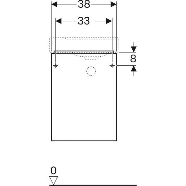 Тумба для умывальника Geberit XENO 500.502.00.1