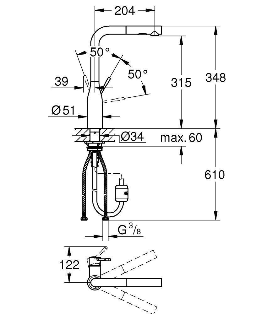 Смеситель для кухни Grohe Essence 30270AL0