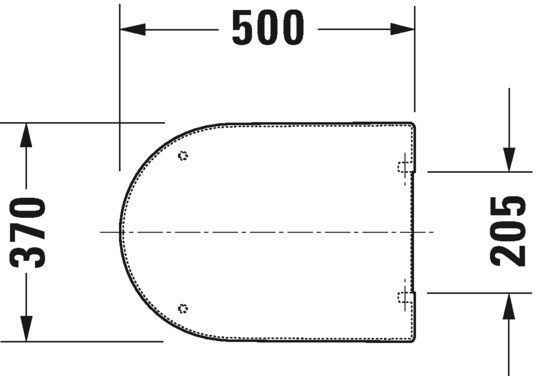 Кришка для унітазу Duravit 0063390000