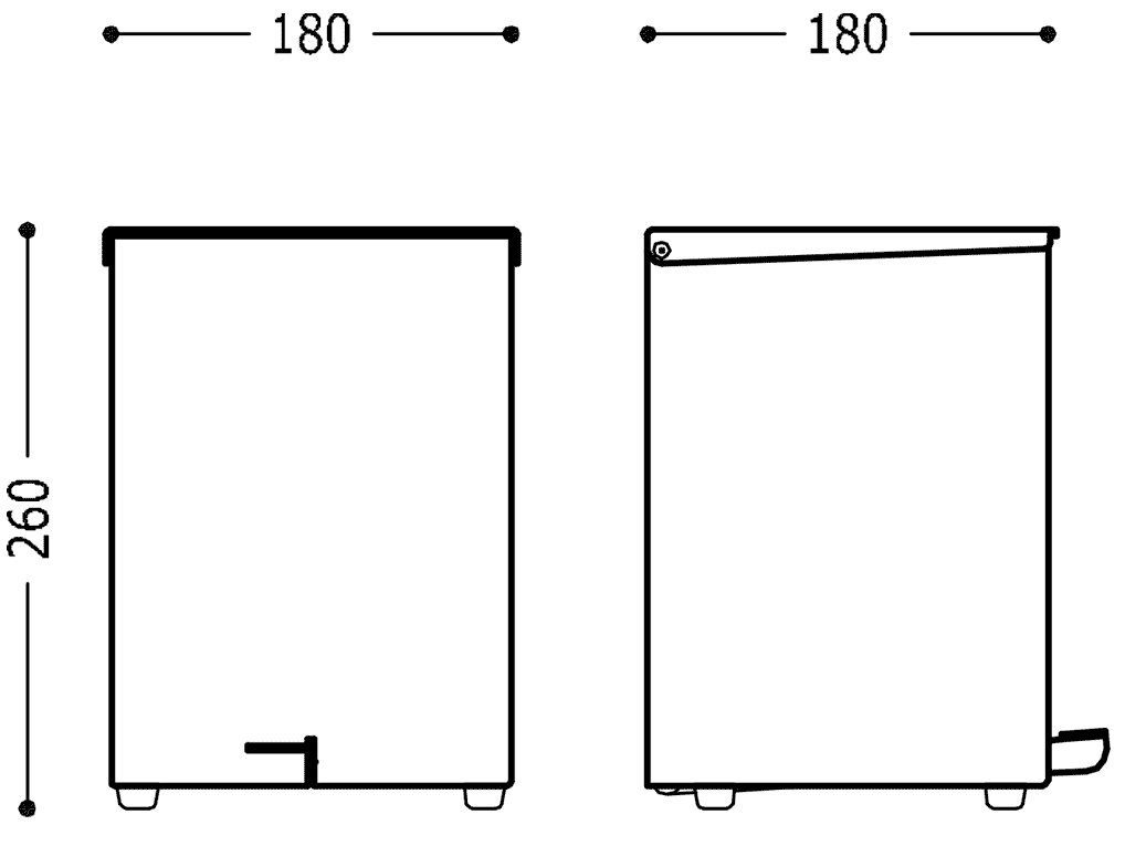 Ведро для мусора Tres Cuadro 10763627