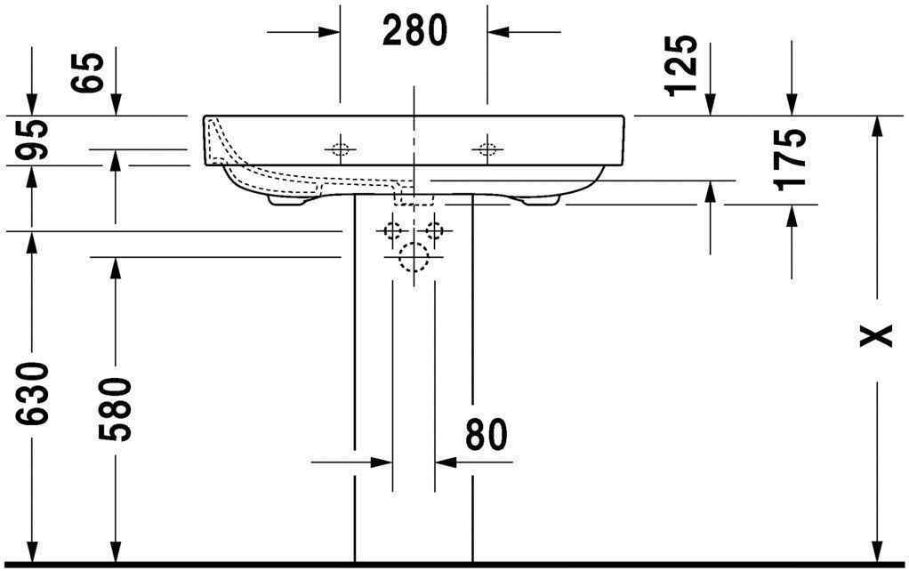 Умивальник Duravit Happy D.2 2316800000