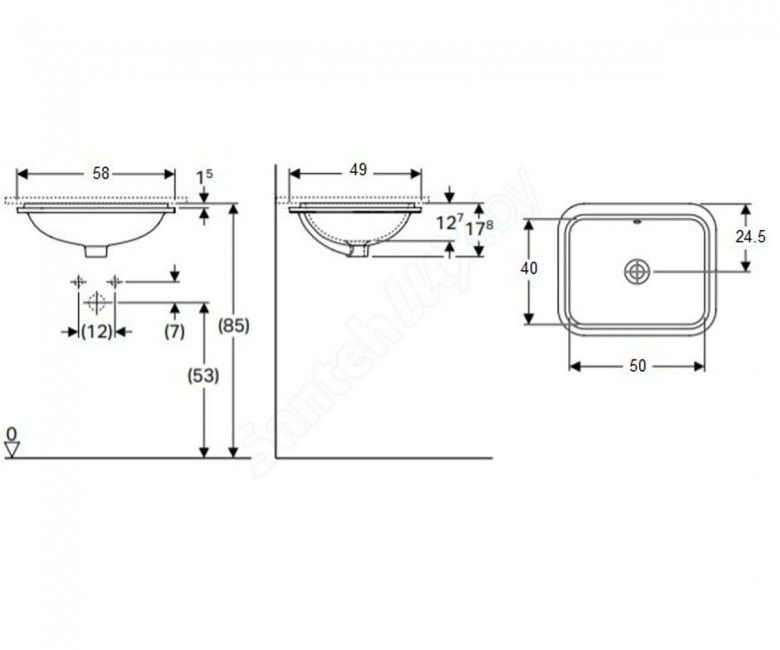 Умывальник Geberit Variform 500.765.01.2