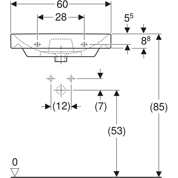 Дзеркальна шафа Geberit Option Basic 500.229.01.1