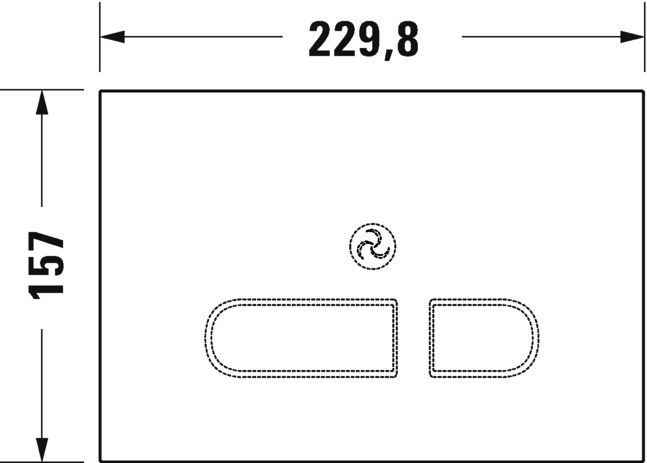 Клавіші змиву води A2 Duravit WD5003012000
