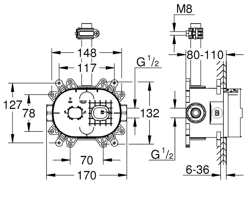 Скрытая часть Grohe 26264001