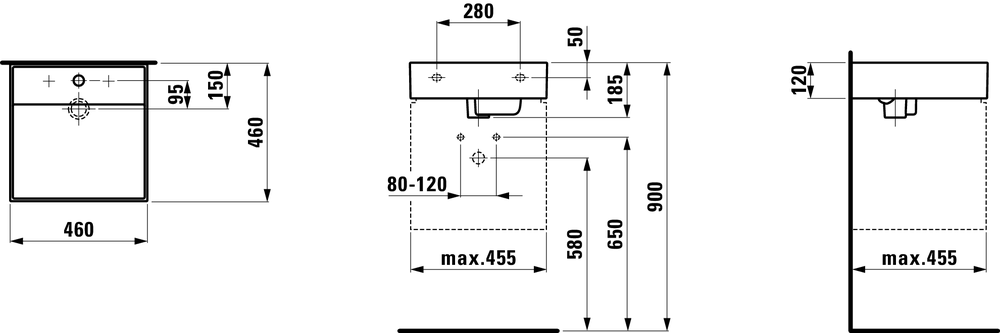 Мини-умывальник Laufen Kartell H8153310008151