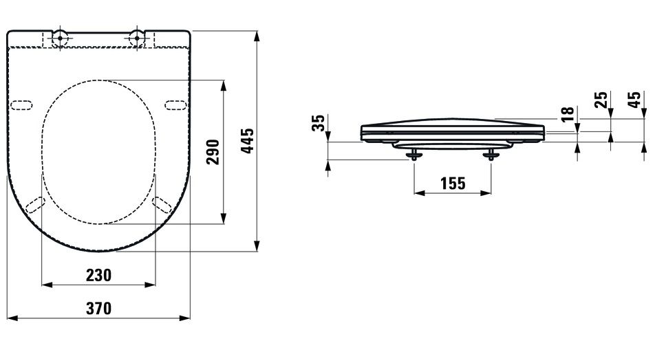 Крышка для унитаза Pro Slim H8989650000001