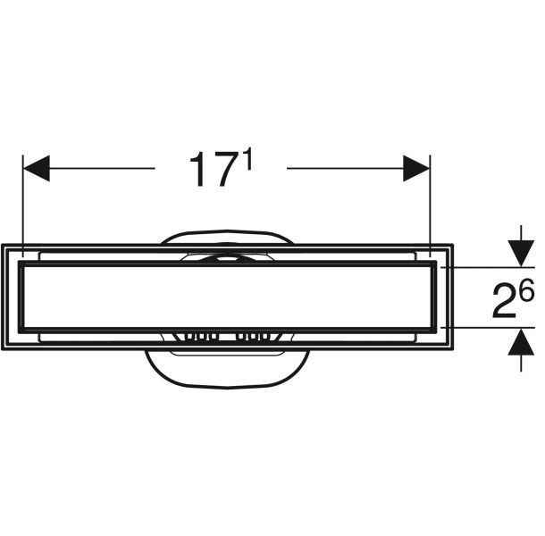 Сифон под плитку Geberit CleanLine 154.455.00.1
