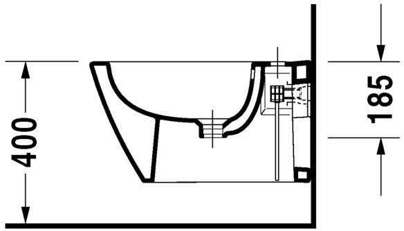 Біде підвісне Duravit Starck 2 2271150000