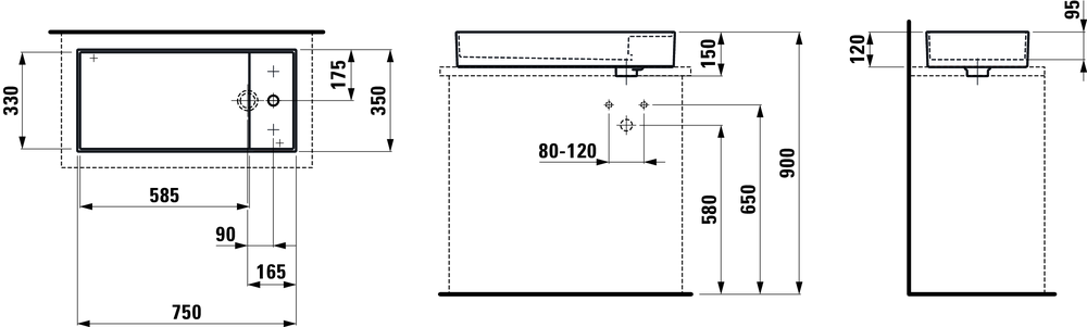 Умивальник Laufen Kartell H8123327591581