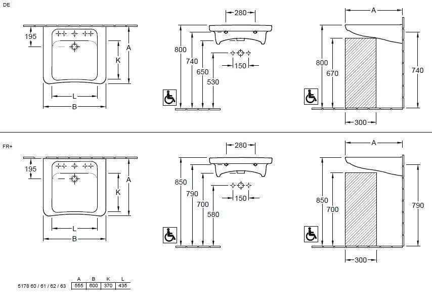 Підвісний умивальник Villeroy and Boch Architectura Vita 517861T2