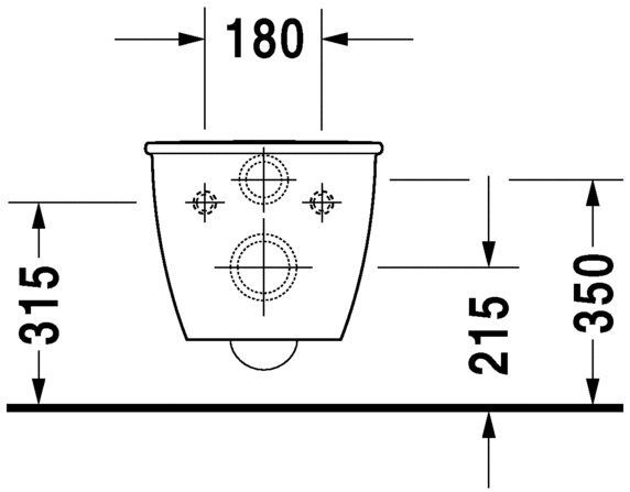 Унитаз подвесной Duravit Darling New (компактный) 2549090000