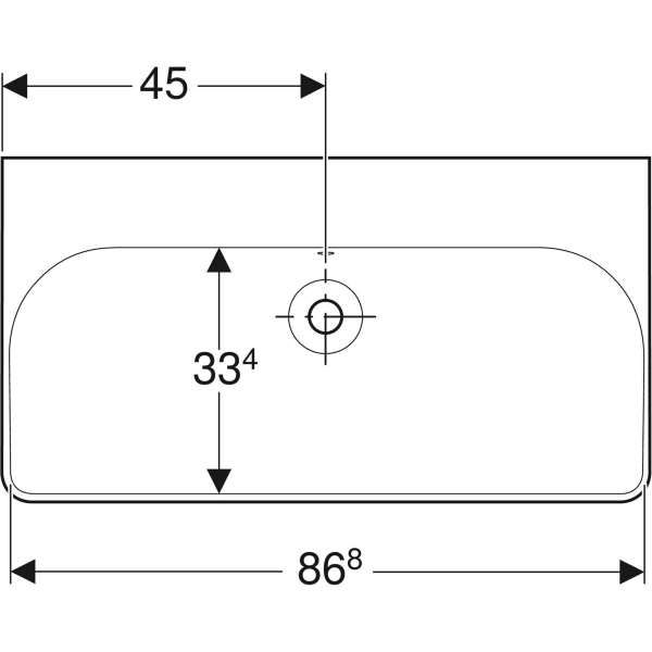 Дзеркальна шафа Geberit Option Basic 500.250.01.1
