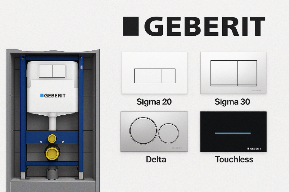 Как выбрать клавишу смыва Geberit — на что обратить внимание
