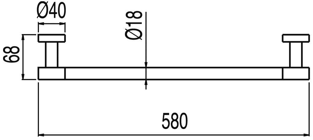 Полотенцедержатели Tres Max 16163602BM