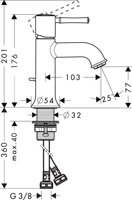 Смеситель для раковины Hansgrohe Talis Classic 14111000/14118000 14111000