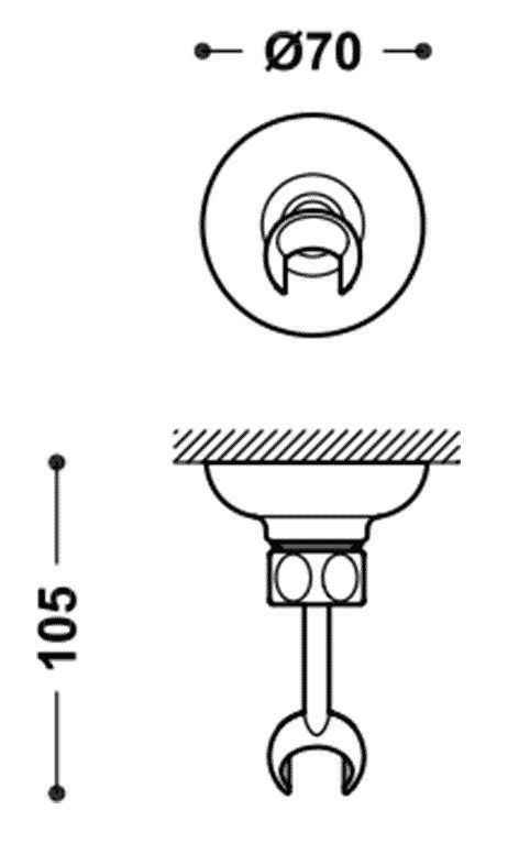 Тримач для ручного душа Tres 29963910