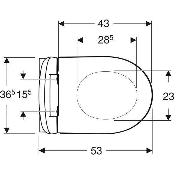 Унітаз підвісний Geberit iCon (з кришкою) 500.784.01.1
