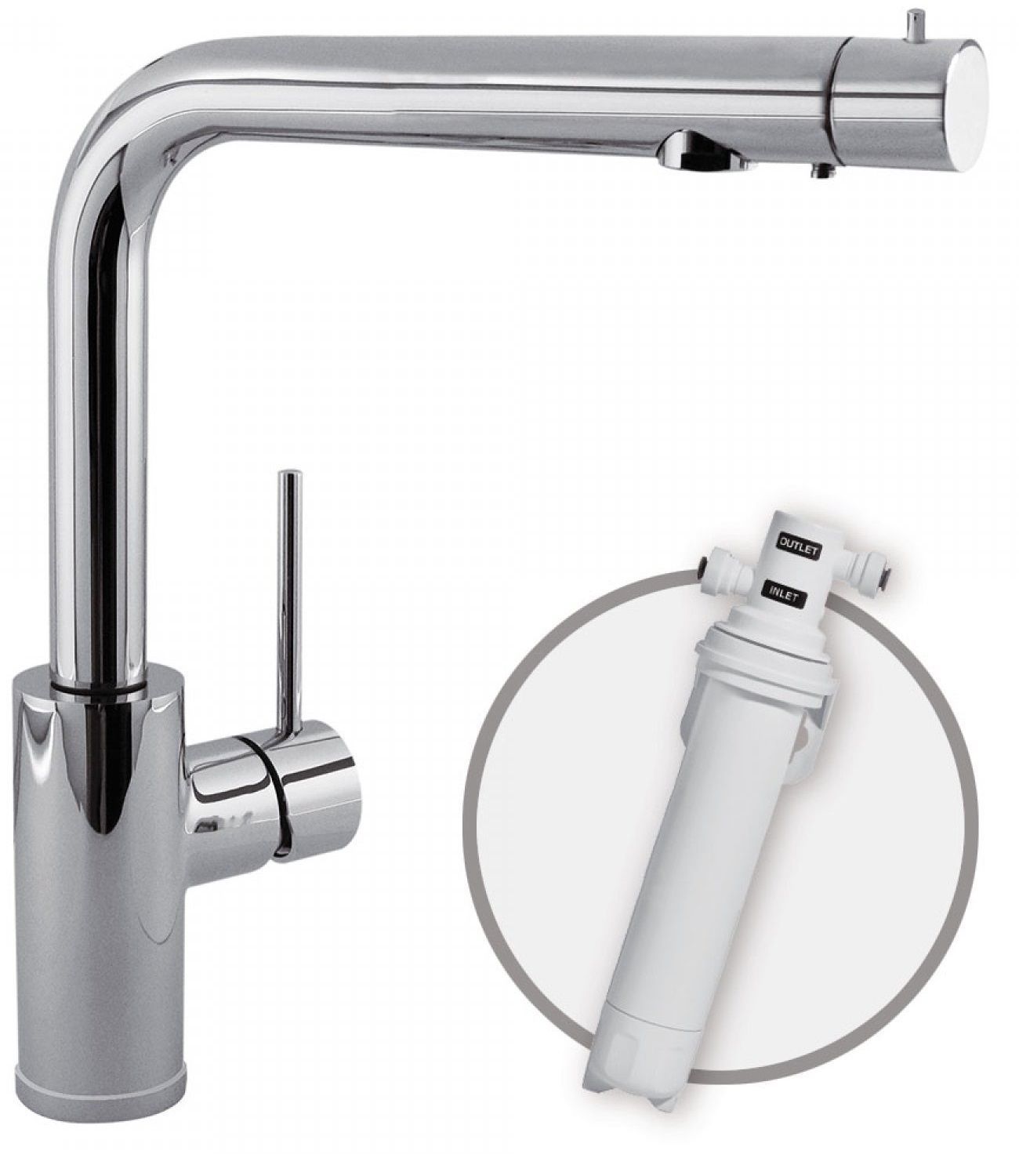 Змішувач на кухню Tres (під фільтр) 162453