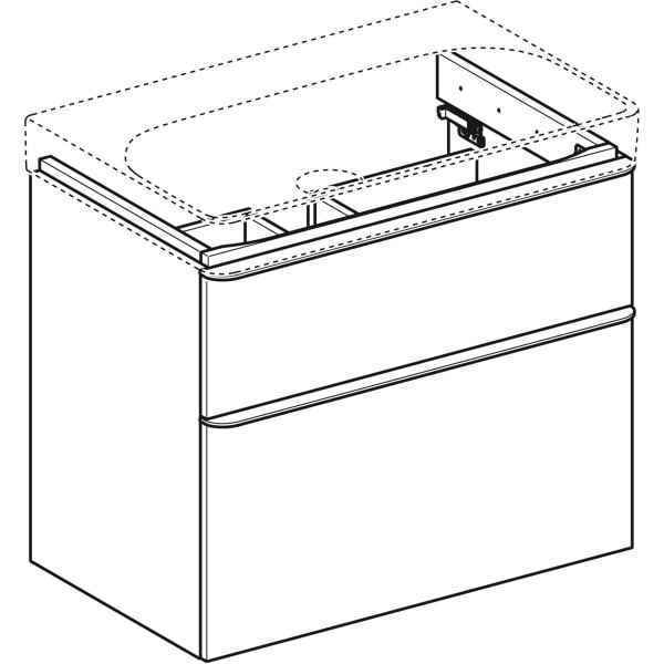 Шкафчик под умывальник Geberit Smyle Square 500.353.JR.1