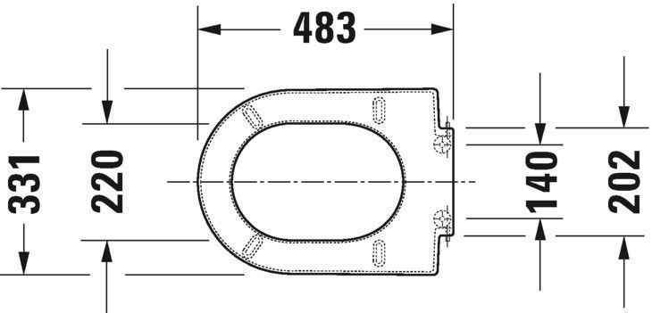 Кришка для унітазу Duravit 0063390000