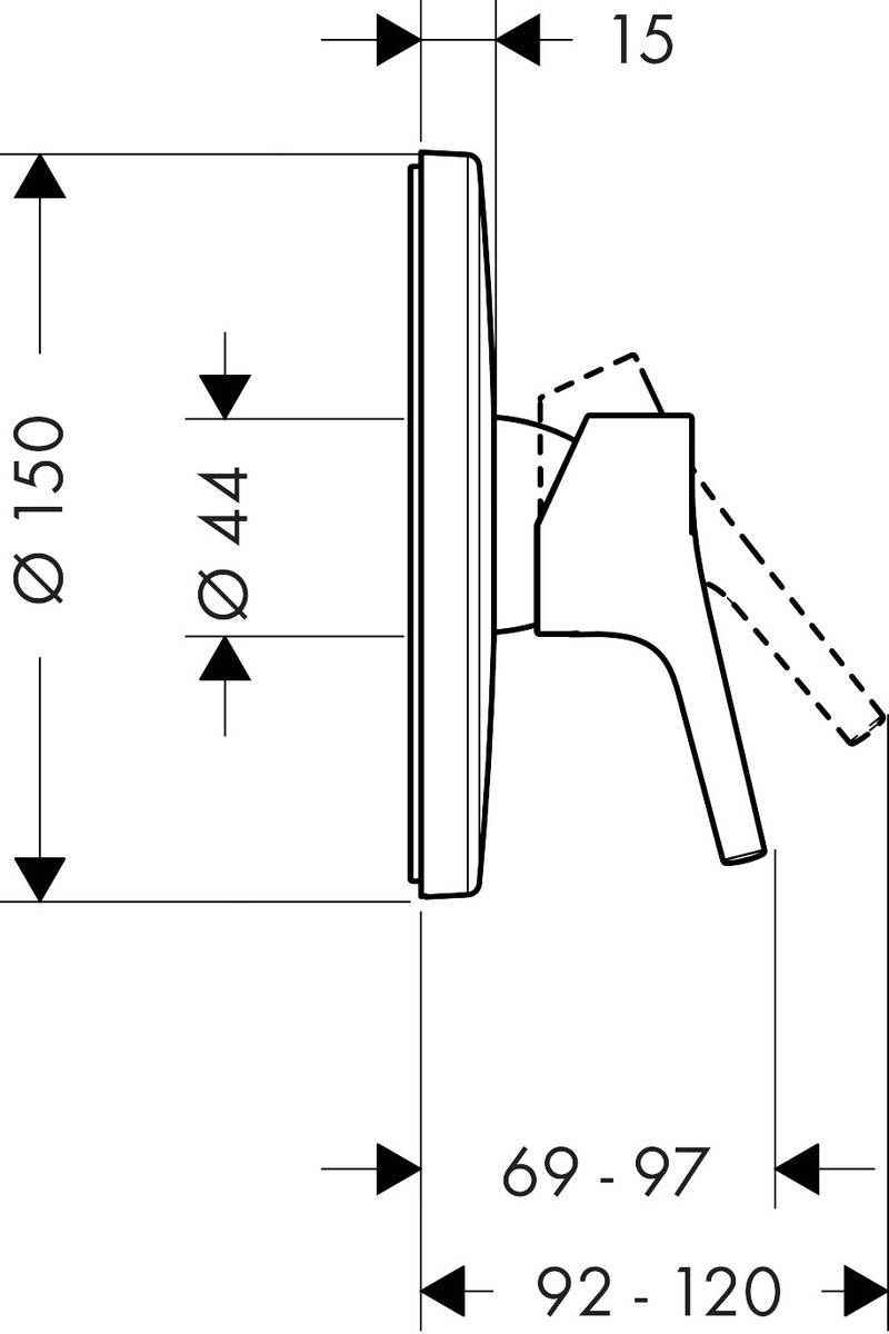 Змішувач для душа Hansgrohe Talis S 72606000