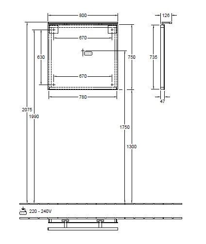 Зеркало More to see Villeroy & Boch A4048000