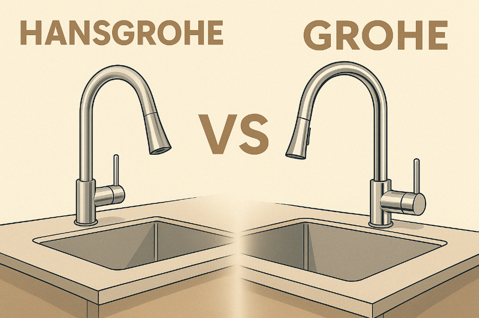 Чим відрізняються змішувачі Hansgrohe від Grohe: порівняння