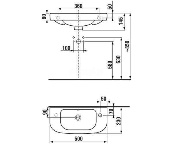 Умивальник Jika Olymp Deep маленький H8156150001061