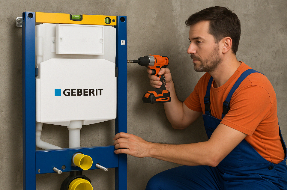 Установка и подключение инсталляции Geberit: ошибки, которые совершают 90% монтажников