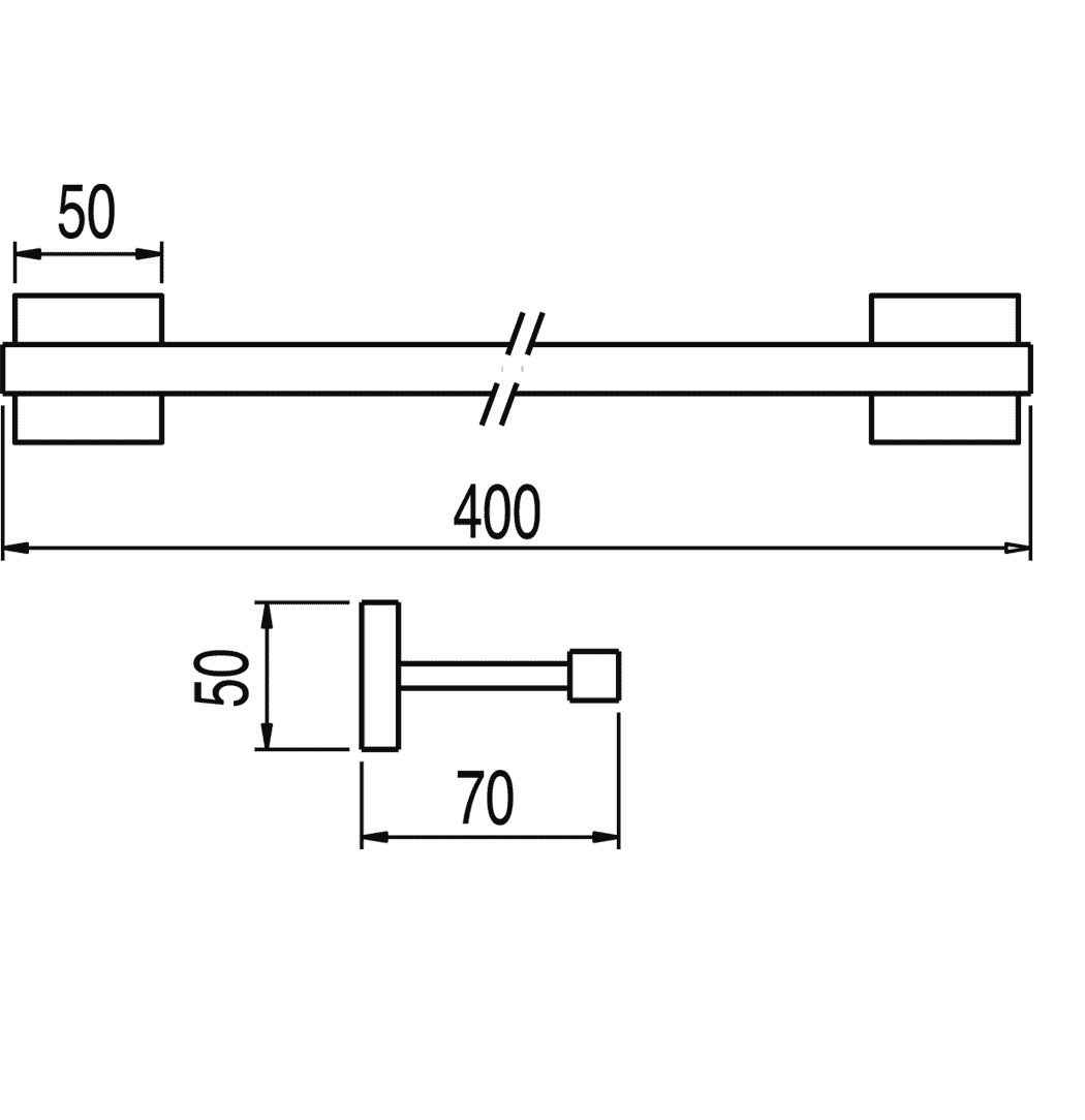 Рушникотримач Tres Cuadro 10763601NM