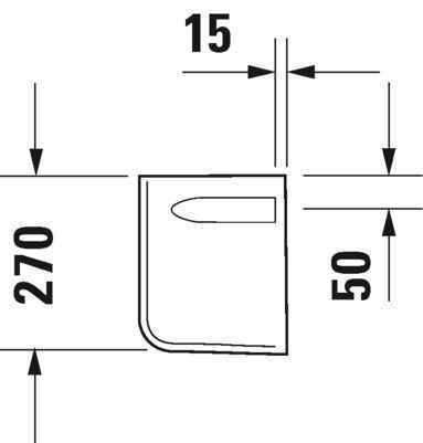 Напівп'єдестал Duravit 08571700002