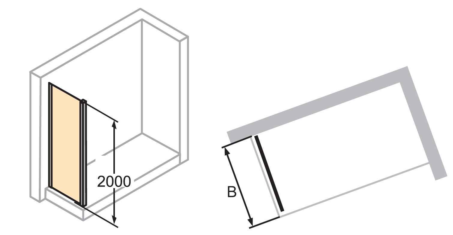 Бокова стінка Huppe Aura Elegance 401608.087.322