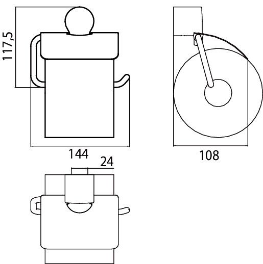 Бумагодержатель Emco Fino 8400 001 00