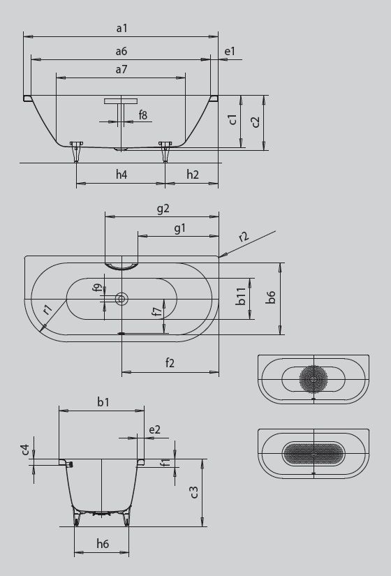 Ванна Centro Duo 2 2835 0001 0711