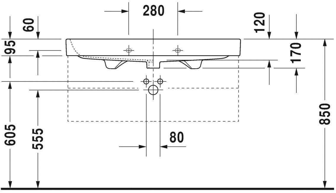 Умывальник Duravit Happy D.2 2318100025