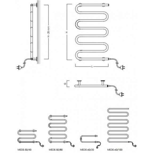 Рушникосушка Instal Medio
