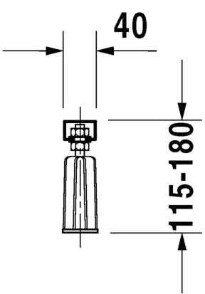 Ніжки для акрилових ванн Duravit 790127000000000