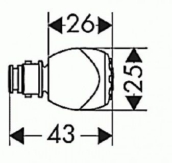 Боковая форсунка Hansgrohe 28408000