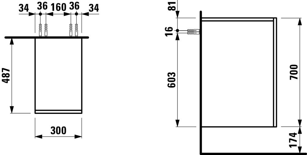 Шкафчик Laufen Kartell H4082710336421