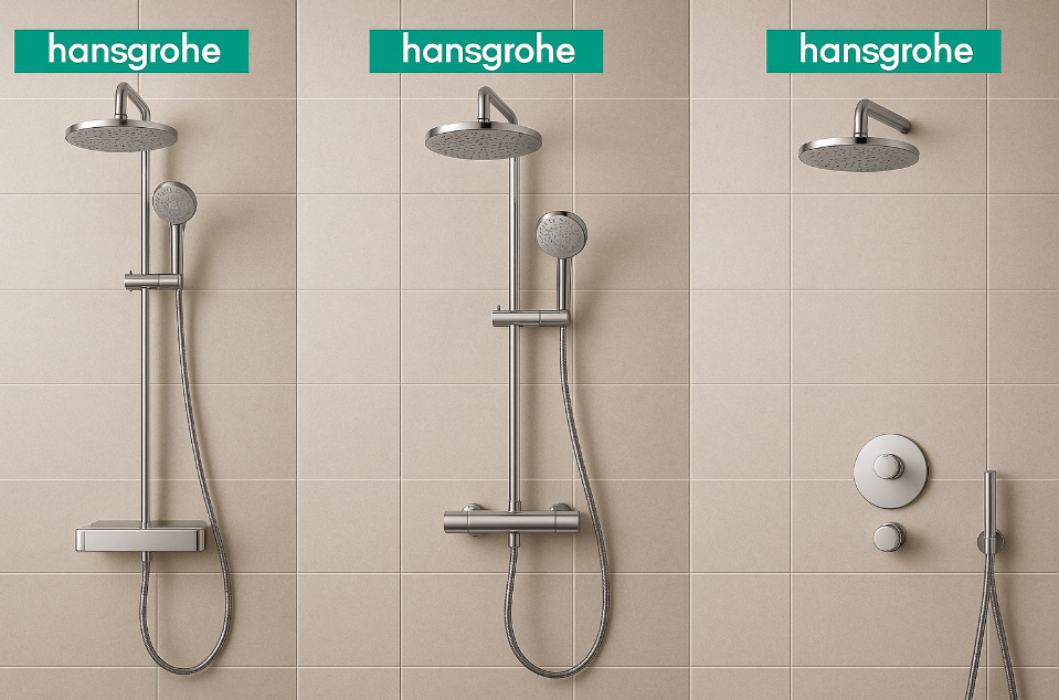 Душові стійки Hansgrohe