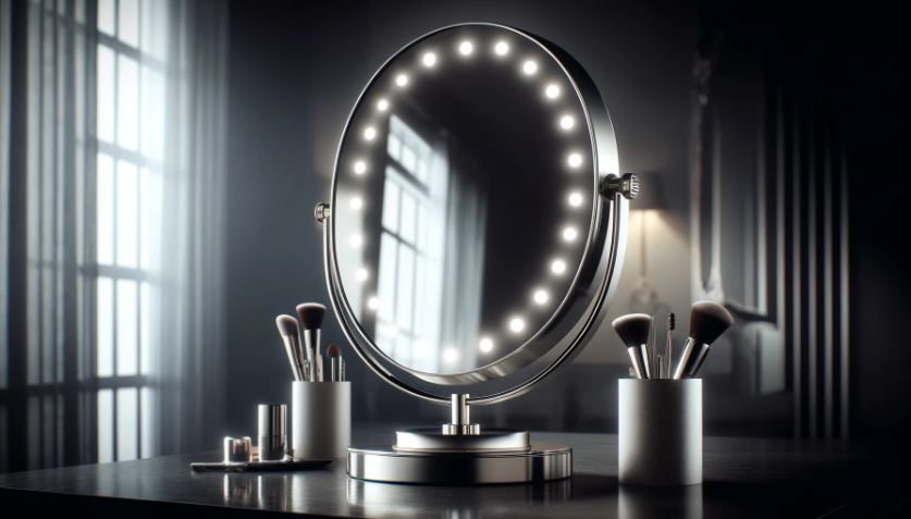 дзеркало для макіяжу з підсвіткою