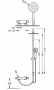 Душова система Tres з термостатом