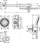 27952000 Душевой комплект Raindance E 300 1jet ShowerSelect Square