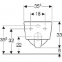 Унітаз підвісний Geberit iCon (укорочений)