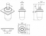 Creabath S6 Дозатор жидкого мыла с держателем,  хром