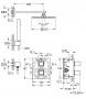 Душова система з термостатом Grohe Cube