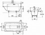 Saniform Plus Ванна стальная 160*70 см