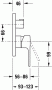 Смеситель для душа B.1 Duravit B14210012010 (Выставочный образец)