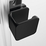 Xtensa Односекцийні розсувні двері 1200*2000 мм, кріплення праве, профиль select+, Anti-Plaque, чорн